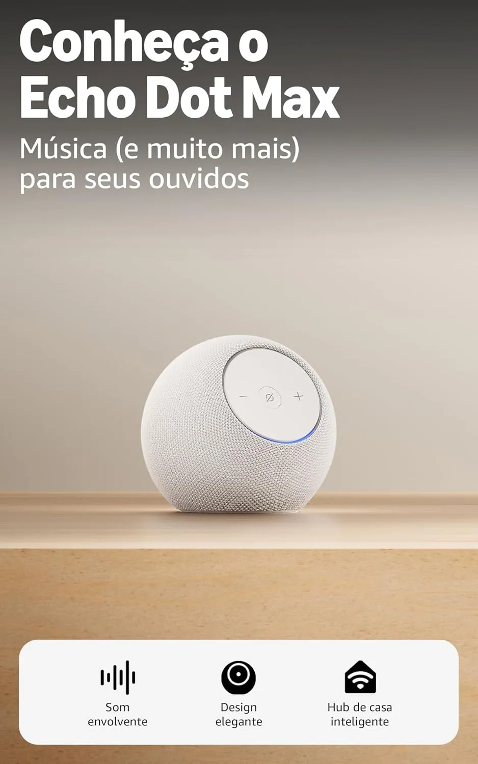 Echo Dot (Geração mais recente) | Smart speaker com Alexa, som vibrante e potente, Wi-Fi e Bluetooth | Cor Azul