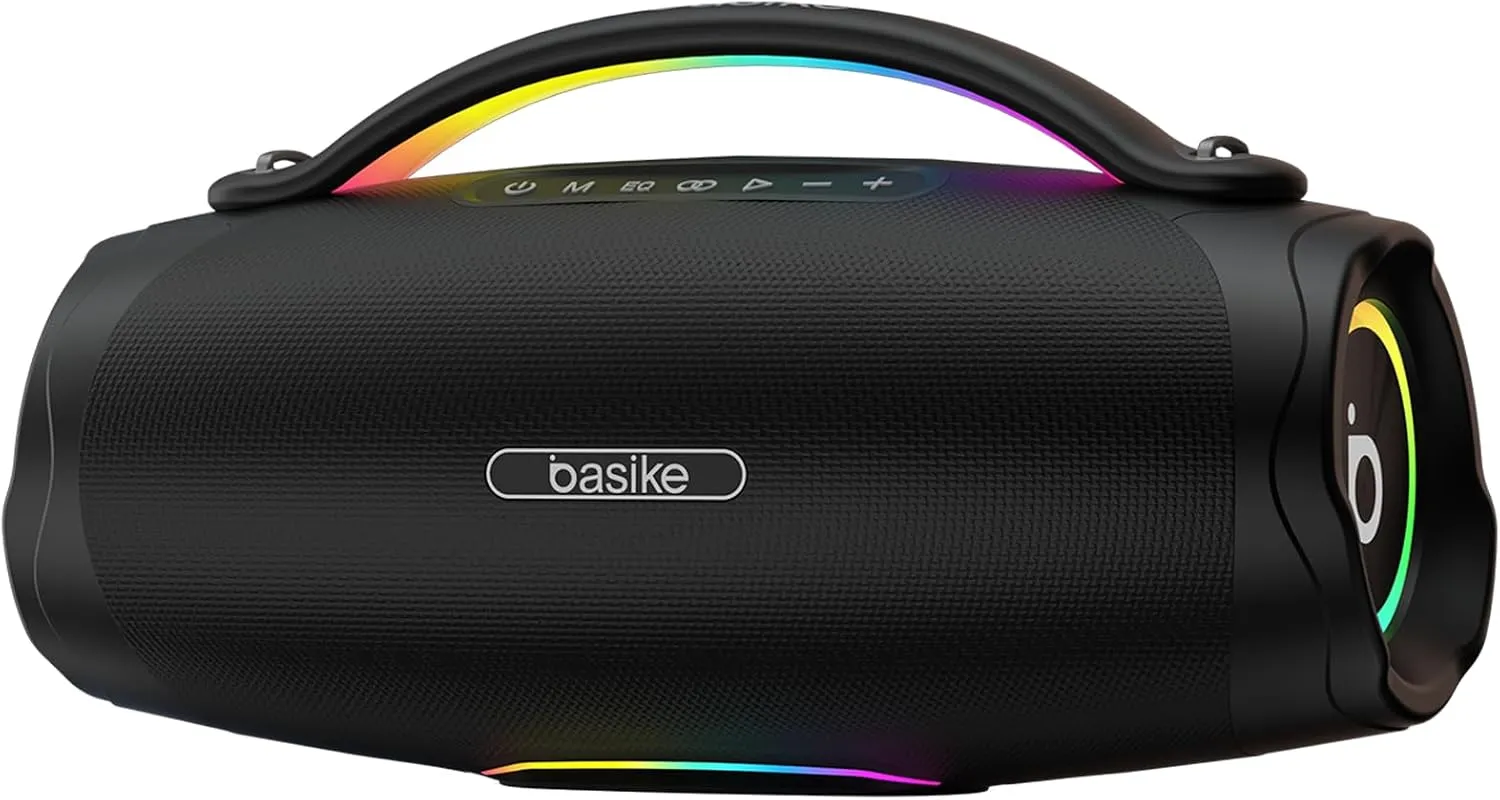 Caixa de Som Basike Boombox V98 100W - Foto oficial e menor preço