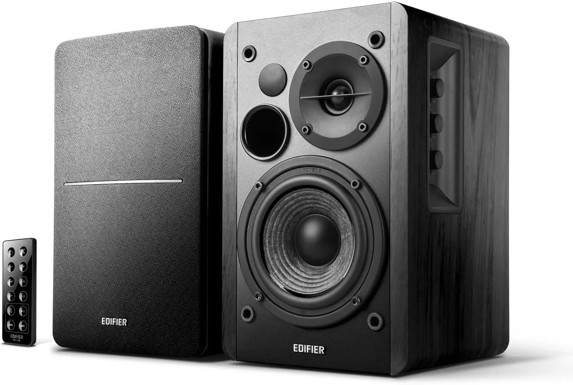 Caixa de Som Bluetooth Edifier R1280DB 42W Monitor de Áudio Bivolt Preto - Foto oficial e menor preço