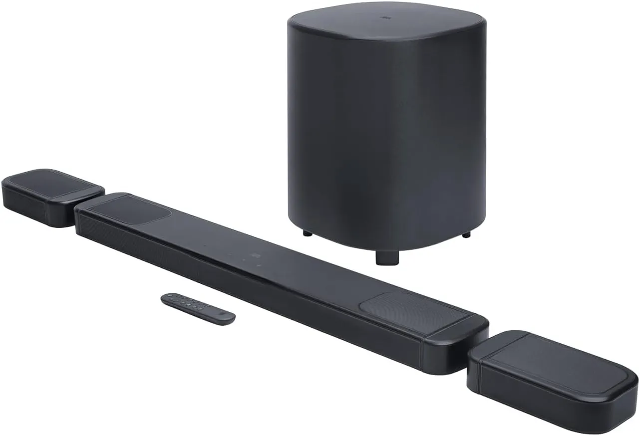 Barra de Som JBL BAR 1000 MK2 7.1.4 Canais Dolby Atmos - Preta Preto - Foto oficial e menor preço