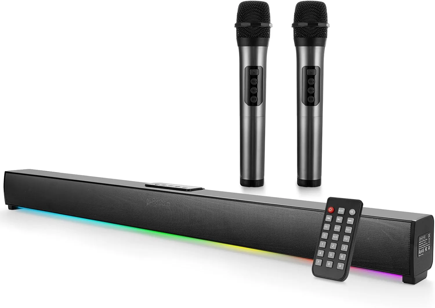 Soundbar LG 50W com Bluetooth e 2 Microfones para Karaoke - Foto oficial e menor preço