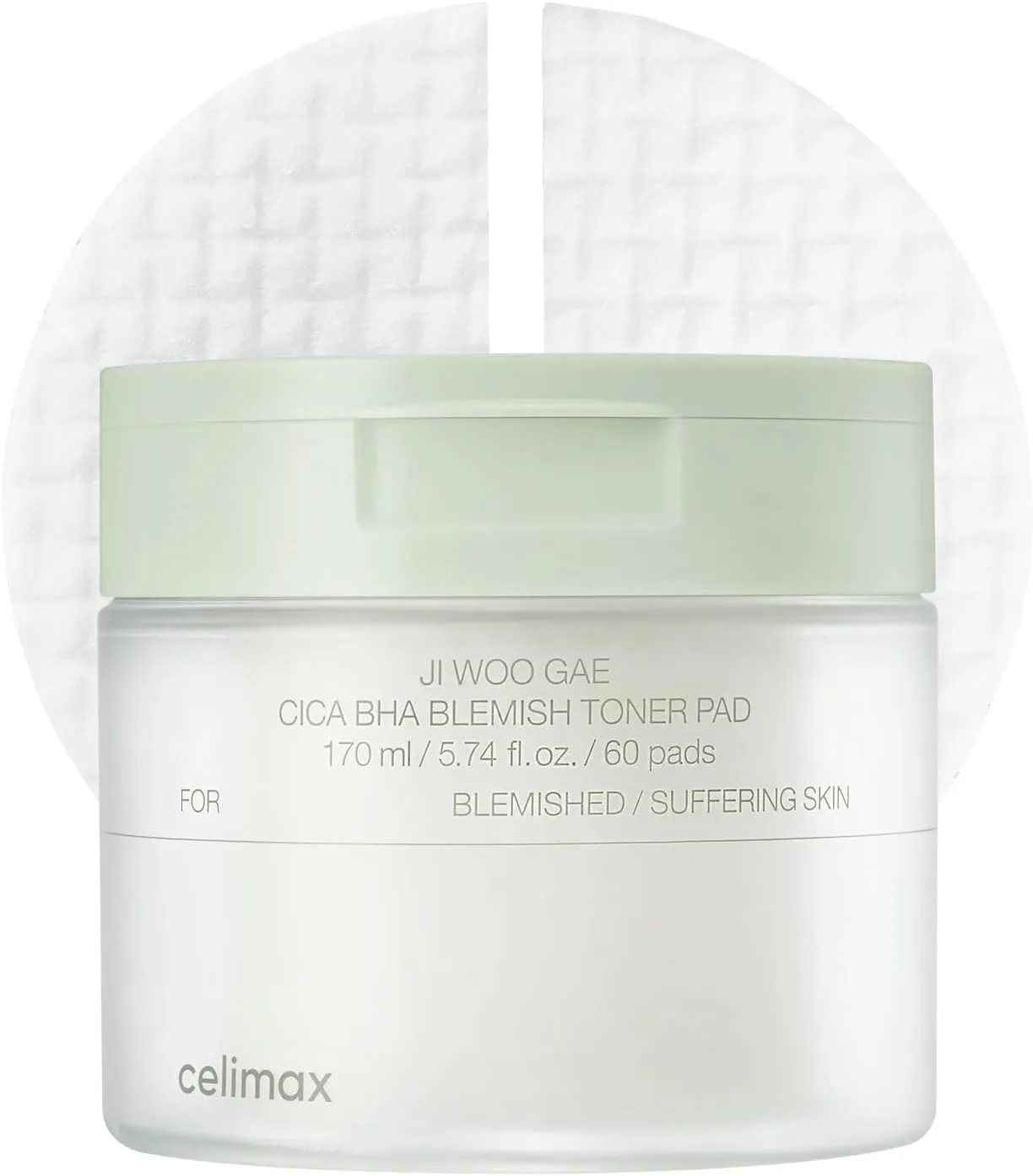 Toner Pad Celimax Ji Woo Gae Cica Bha 60 Pads