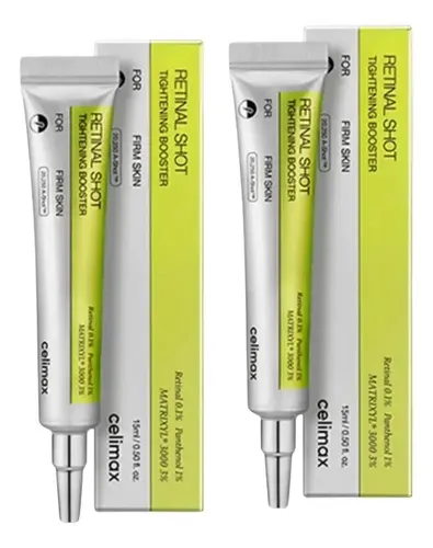 Kit 2 X Celimax Retinal Shot Tightening Booster Todo Tipo De Pele Noite - Foto oficial e menor preço