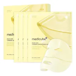Máscara Iluminadora de Cúrcuma Medicube - 4 Unidades - Foto oficial e menor preço