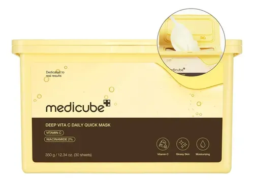 Máscara Facial Medicube Deep Vita C Daily Quick 30 Folhas