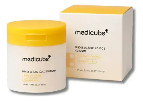 Pads Faciais Medicube Kojic Acid Turmeric 70 Unidades