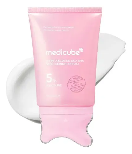 Creme Para O Pescoço Medicube PDRN Collagen Gua Sha 90g - Foto oficial e menor preço