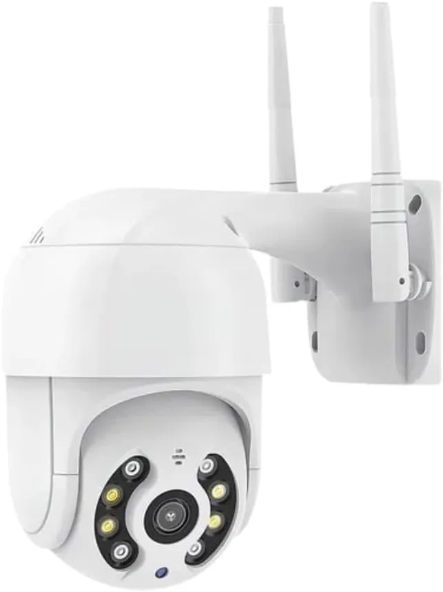 Câmera de Segurança Externa Wi-Fi PTZ com Rotação 320° e Visão Noturna - Foto oficial e menor preço