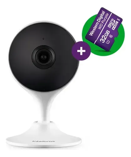 Câmera de Segurança Wi-Fi Intelbras IM3 C HD com Cartão 32GB Branco