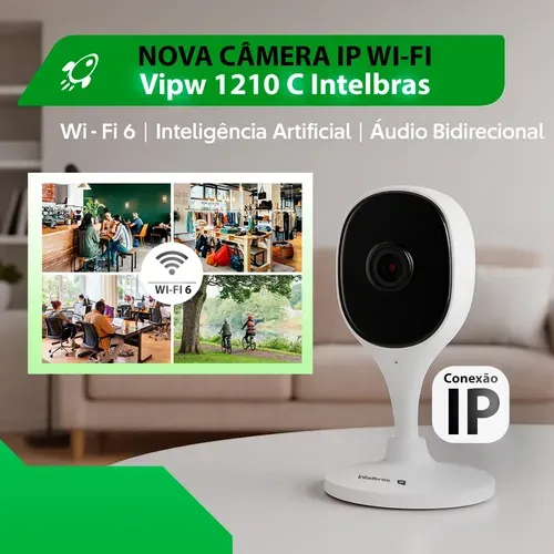 Câmera IP Wi-Fi Intelbras VIPW 1210 C Wi-Fi 6