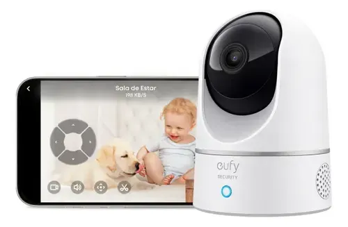 Câmera de Segurança Anker Eufy E220 2K Pan & Tilt Interna Wi-Fi