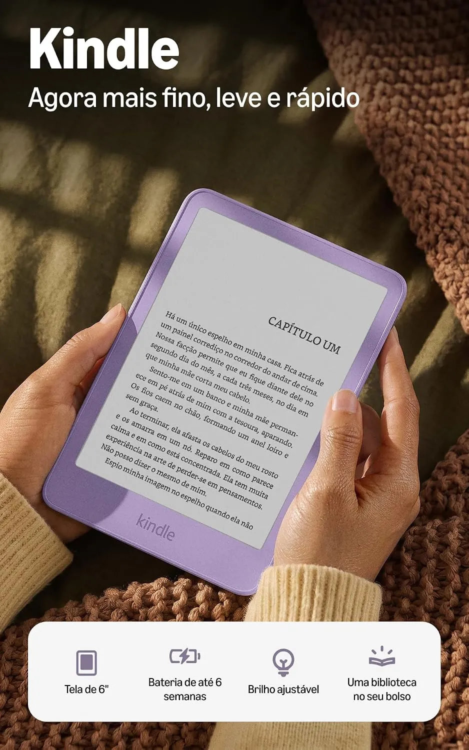 Amazon Kindle 16 GB 2023 Roxo