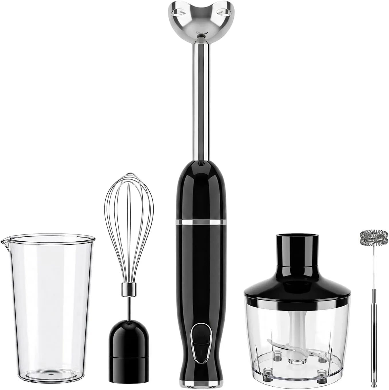 Liquidificador de Mão 5 em 1 com 4 Acessórios 110V
