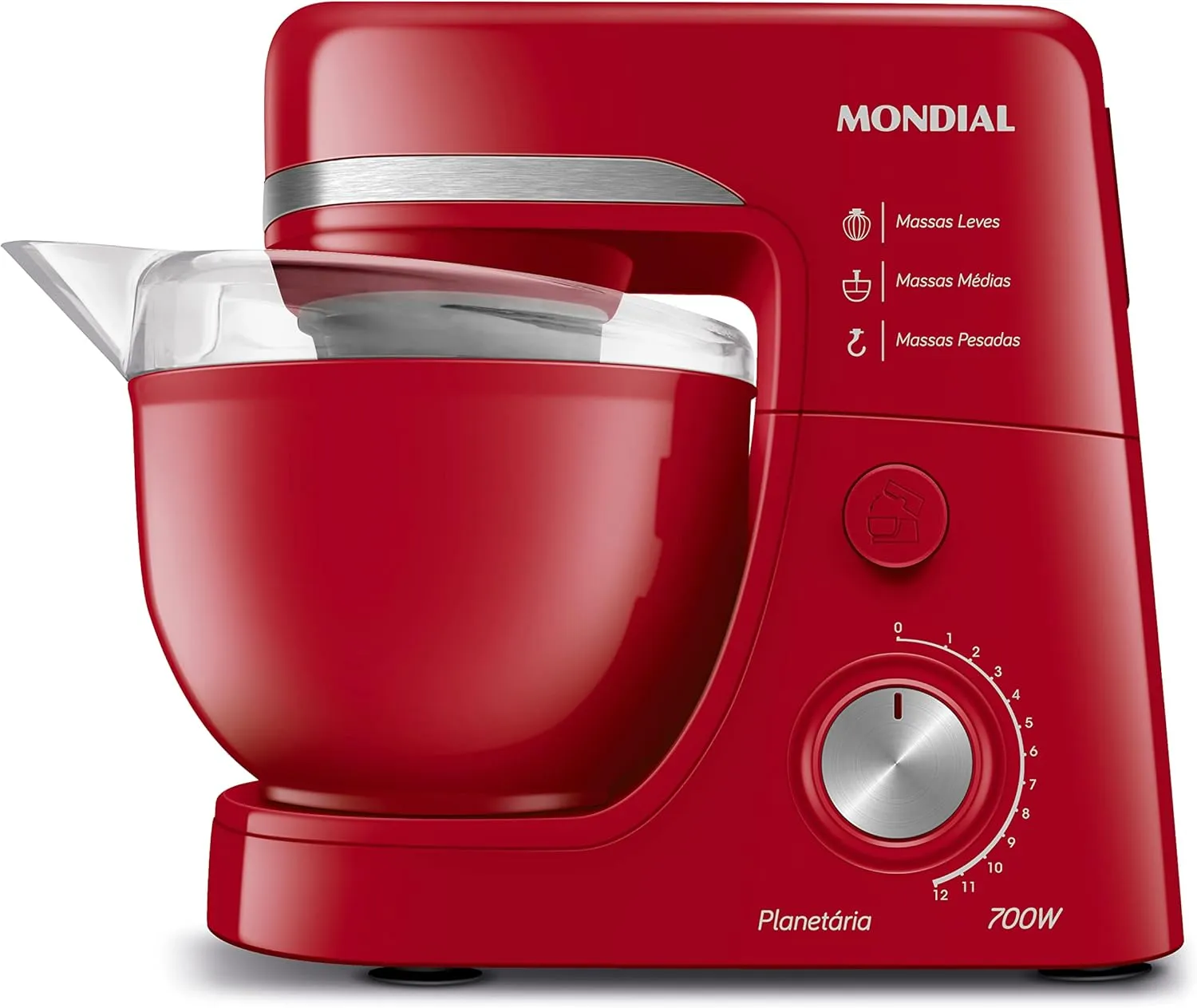 Batedeira Planetária Mondial BP-03-R Vermelha 700W 110V