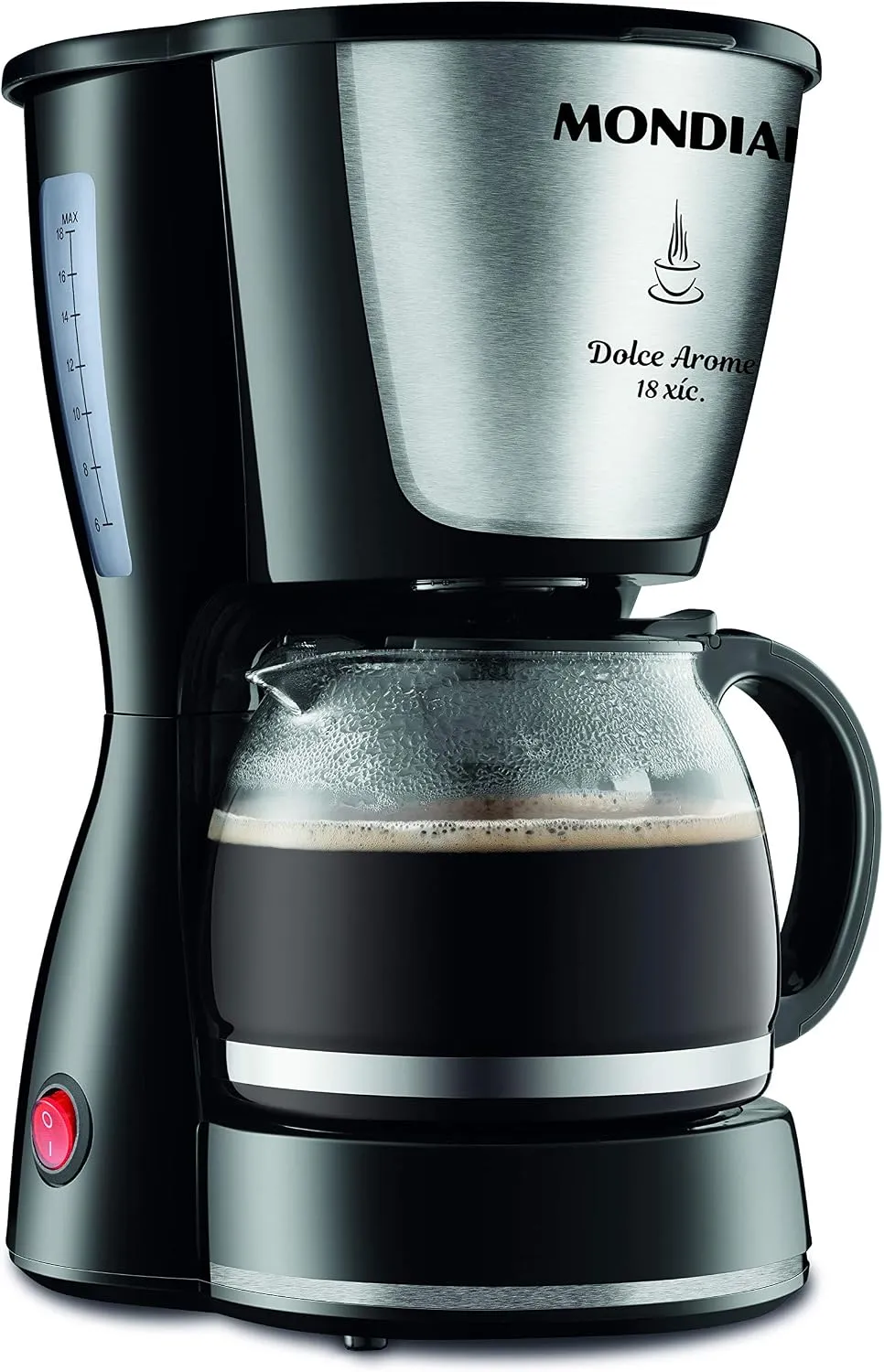Cafeteira Elétrica Mondial Dolce Arome Inox 18 Xícaras 110V