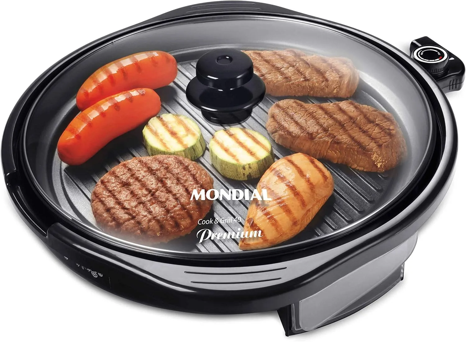 Grill Elétrico Mondial Cook & Grill G-03 1270W 110V Preto - Foto oficial e menor preço