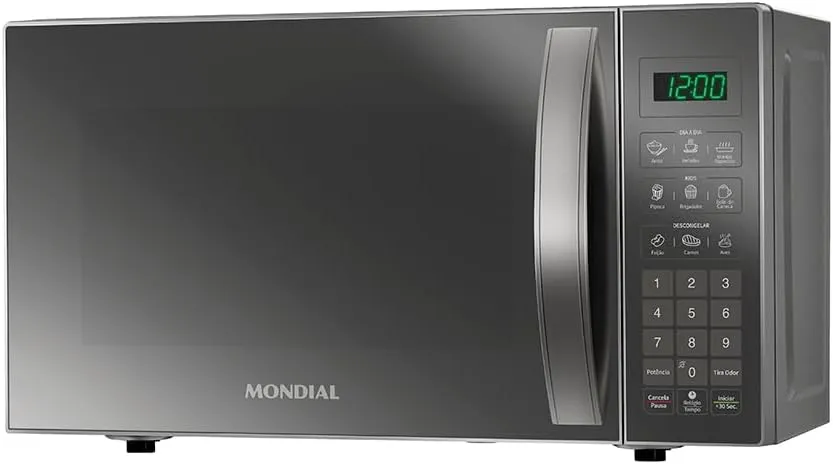 Micro-Ondas MONDIAL MO-01-21-E 1200W 110V Cinza - Foto oficial e menor preço