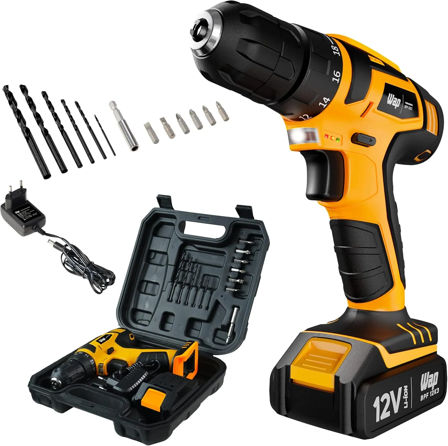 Parafusadeira e Furadeira WAP BPF-12K3 12V