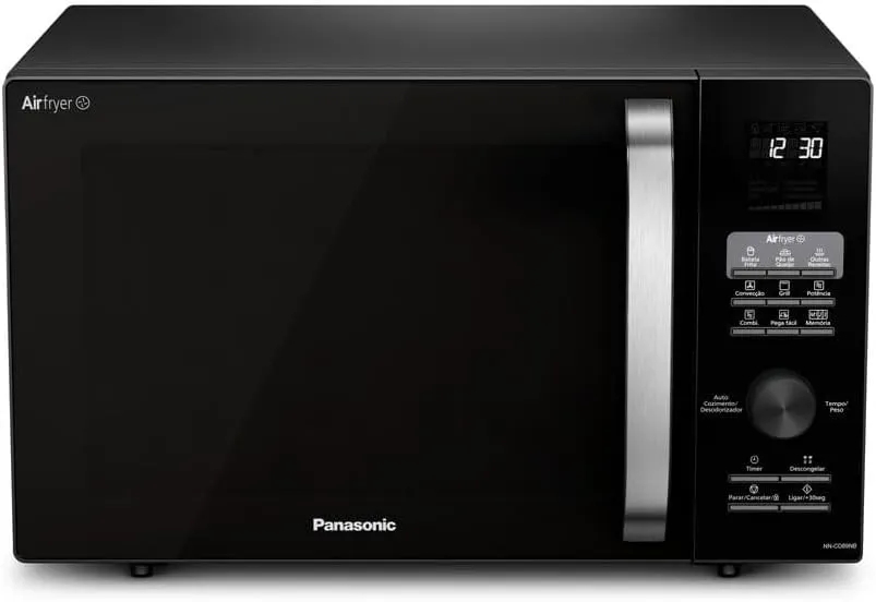 Micro-ondas Panasonic CD89NBRUN 30 Litros com Air Fryer, Grill e Convecção Preto