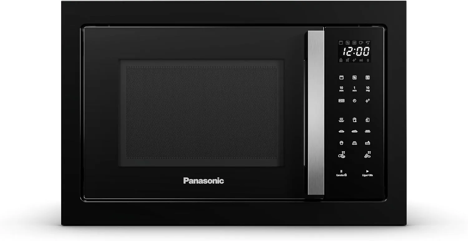Micro-ondas Panasonic NN-GB68QBRUK 30L Black Glass Preto