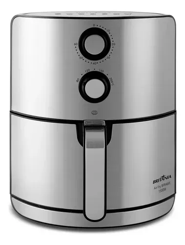 Fritadeira Sem Óleo Britânia BFR46PI 4,6 Litros 1500W Inox Preto