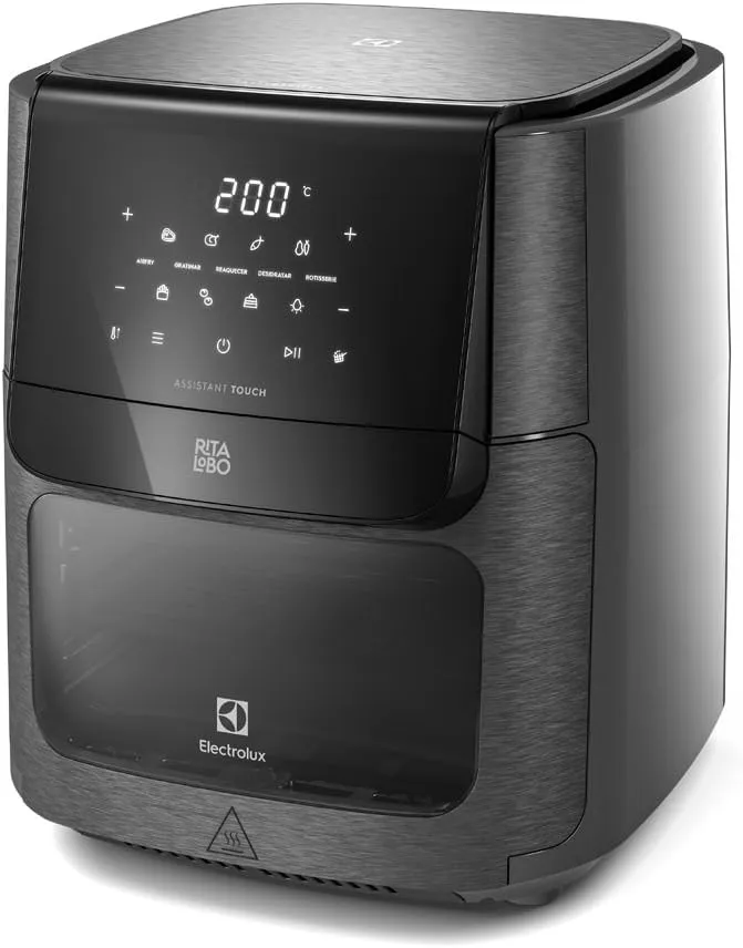 Fritadeira Elétrica Electrolux Air Fryer Forno 12L EAF90 Grafite