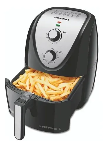 Fritadeira Elétrica Mondial AF-50-BI Inox 5L Preto - Foto oficial e menor preço