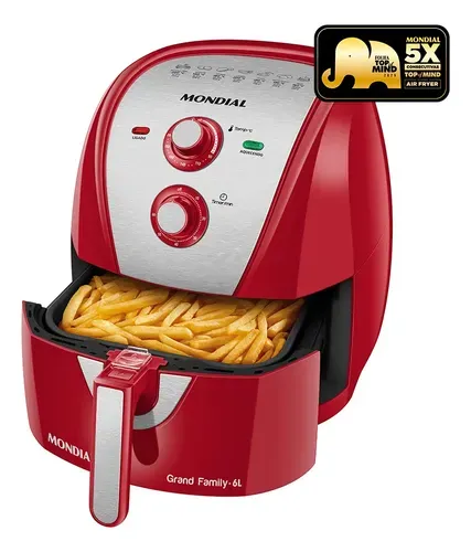 Fritadeira Sem Óleo Mondial AFN-60-RI 6L - Foto oficial e menor preço