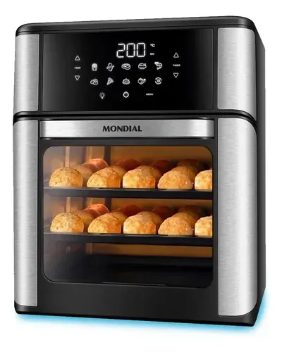 Fritadeira Elétrica Air Fryer Oven Mondial Afo-12l-bi Preto