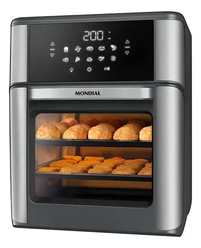 Fritadeira Air Fryer Forno Mondial AFON-12L-GI 12L 2200W Digital
