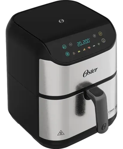 Fritadeira Digital Inox Oster 5L com Painel Touch Prata