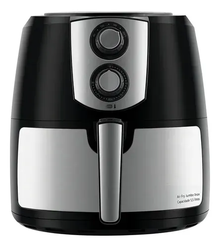 Fritadeira Elétrica Air Fryer Philco Jumbo 7.2L 1800W Preto Inox