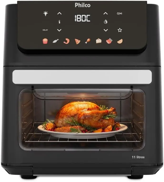 Fritadeira Air Fryer Oven 11 Litros 1800W Philco PAF11B - Foto oficial e menor preço
