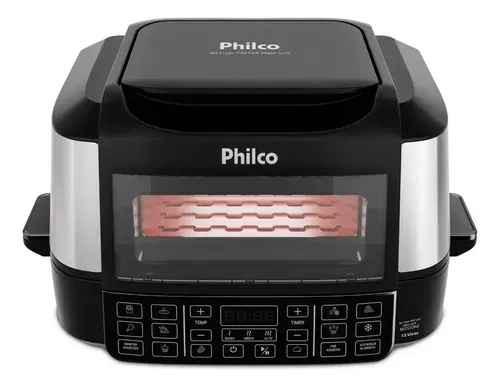 Fritadeira Elétrica Philco PAF12A Air Fryer 12 Litros Preto com Inox