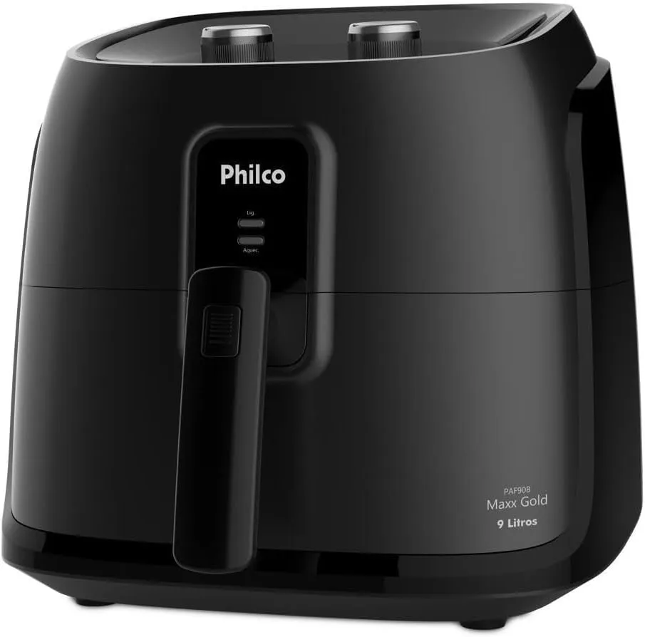 Fritadeira Sem Óleo Philco Air Fryer 9L 2000W PAF90B Dourado