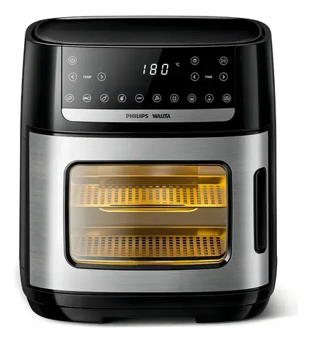 Fritadeira Sem Óleo Philips Walita Airfryer Forno AI551/09 Preto