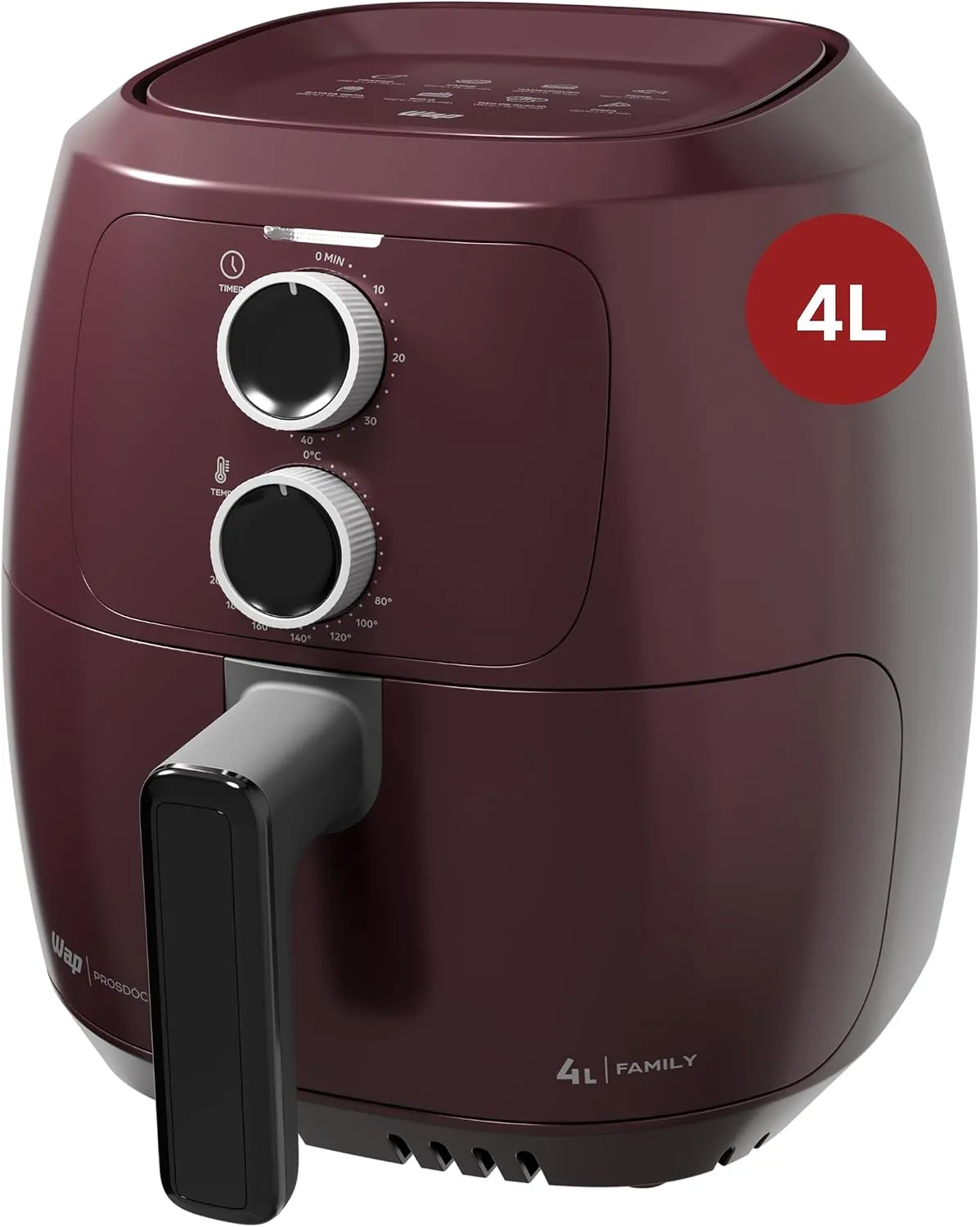 Fritadeira Elétrica WAP Family WAFF2-V 4 Litros 1500W Vermelho - Foto oficial e menor preço