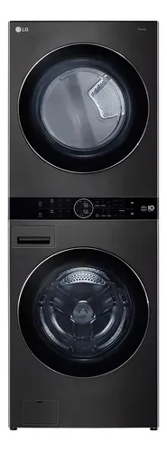 Lava e Seca LG WashTower 17kg Aço Escovado Preto