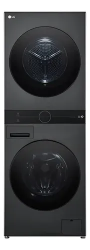 Lavadora e Secadora Torre LG Washtower WK14BS6 14kg Black Inox