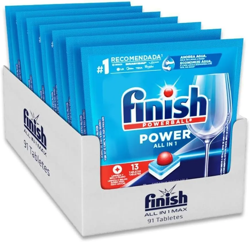 Detergente para Lava-Louças Finish Powerball 91 Tabletes