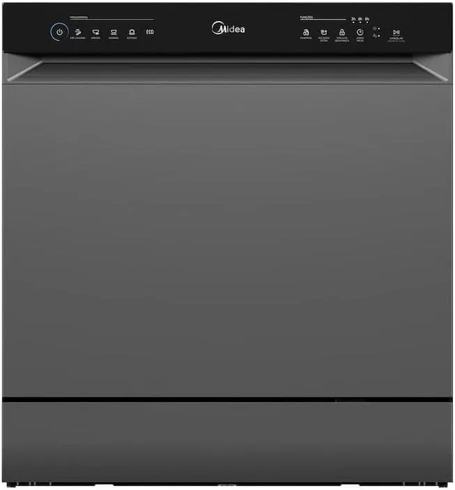 Lava Louças Midea 8 Serviços Cinza Touch Plus 220V
