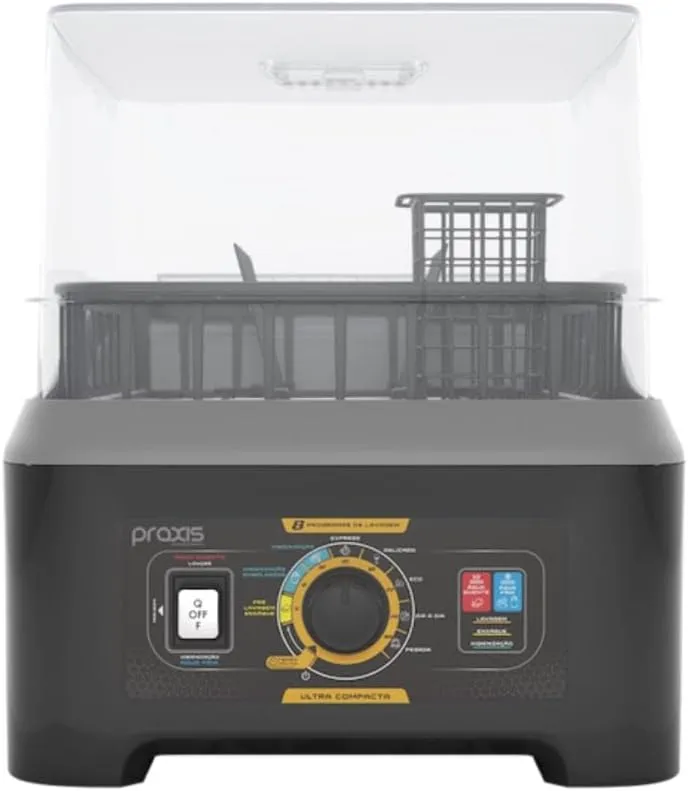 Lava Louças Portátil Praxis 3L 8 Programas 127V Preto