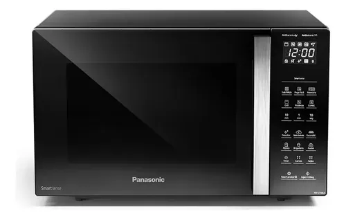Micro-ondas Panasonic SmartSense Dupla Refeição NN-GT68LBRU 30L Preto