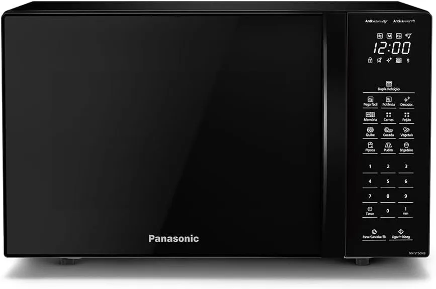 Microondas Panasonic NN-ST66NBRU 34L Black Glass