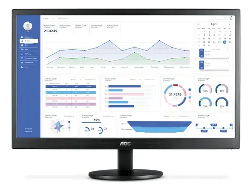 Monitor Aoc E970swhnl De 18.5  Com Led Hd E Hdmi Preto 127/220v