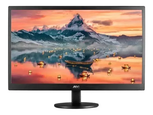 Monitor Aoc E970swnl Led 18.5  Hd Preto 60hz Antirreflexo 127/220v
