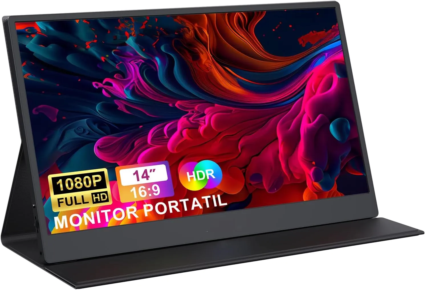 Bettdow Monitor Portátil 14" FHD 1080P USB-C/HDMI IPS - Foto oficial e menor preço
