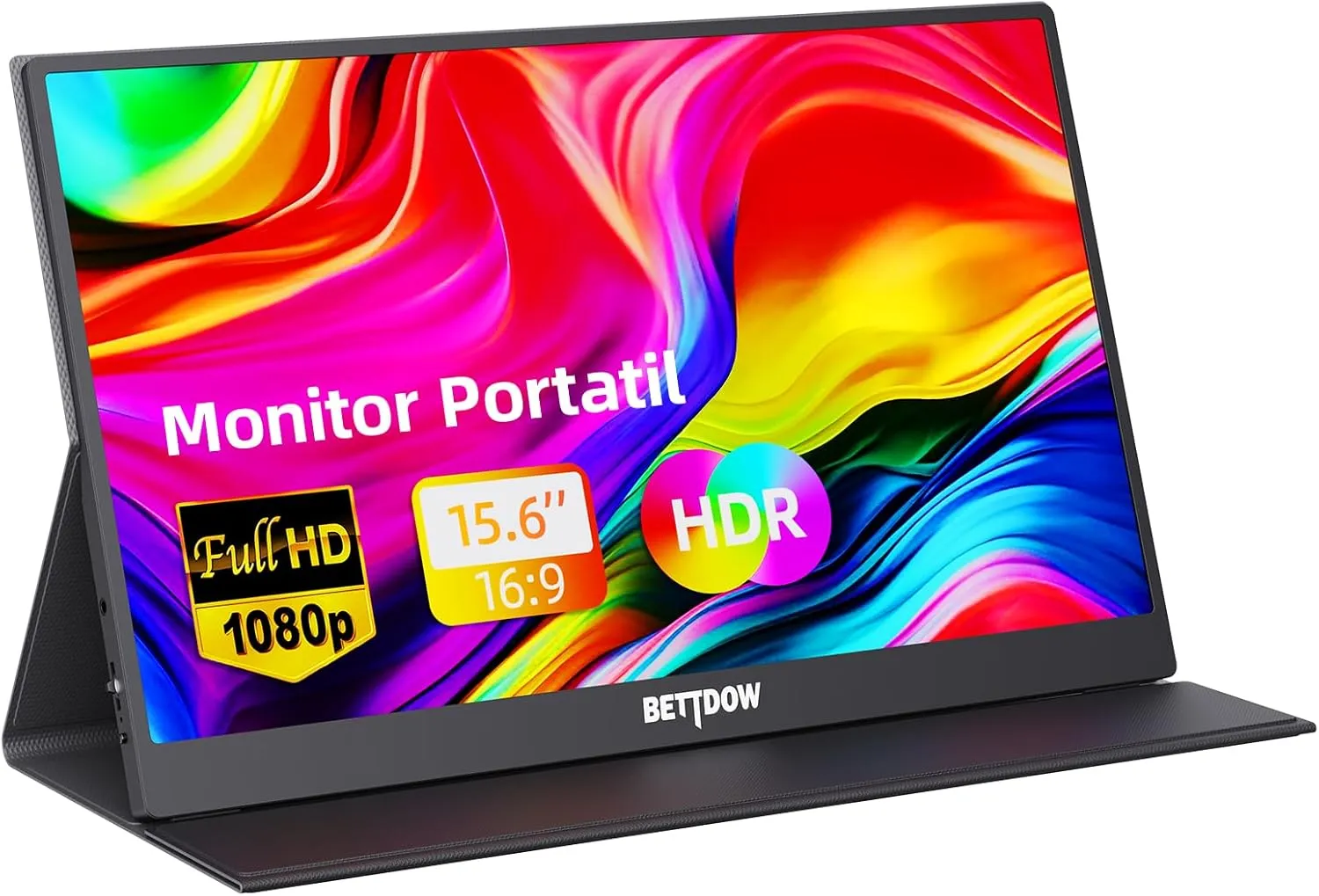 Monitor Bettdow Portátil 15,6'' FHD 1080P - Foto oficial e menor preço