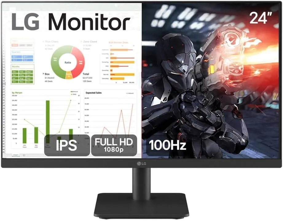 Monitor LG 24" IPS 100Hz Full HD 24MS500 - Foto oficial e menor preço
