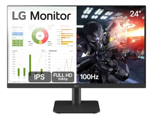 Monitor LG 24MS500-B 24 Polegadas IPS Full HD 100Hz
